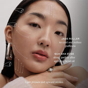 the Chisel, Gua Sha & Jade Facial Sculptor, Gua Sha Facial Tools for Your Skin Care Routine, Guasha Tool for Face, Jade Roller for Face, Luxury Jawline Sculptor