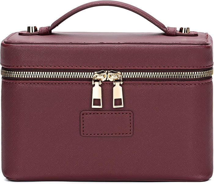 Vanity Makeup Case - Burgundy Medium