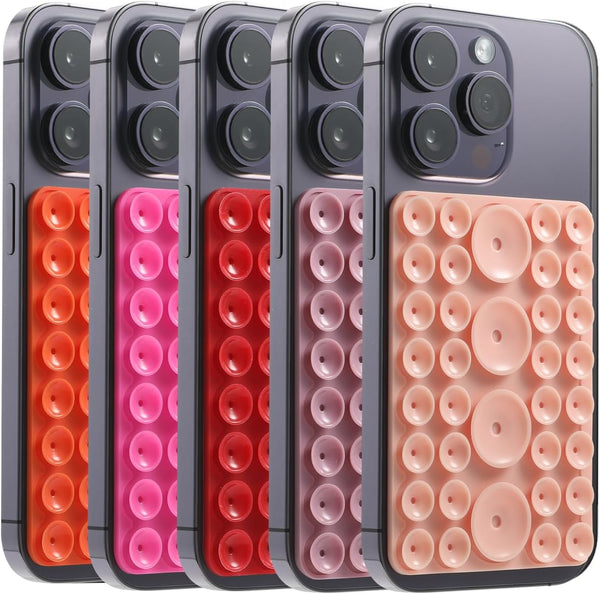 5Pcs Suction Phone Case Adhesive Mount, Phone Sticky Grip Holder