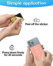 5Pcs Suction Phone Case Adhesive Mount, Phone Sticky Grip Holder