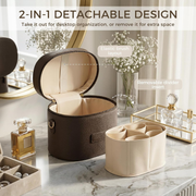 Travel Vanity Makeup Case - Coffee
