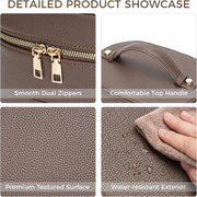 Travel Vanity Makeup Case - Coffee