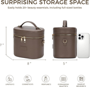 Travel Vanity Makeup Case - Coffee