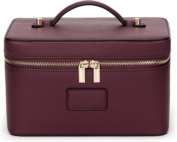 Vanity Makeup Case - Burgundy Large