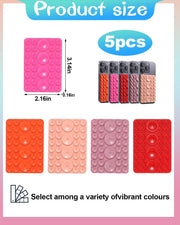 5Pcs Suction Phone Case Adhesive Mount, Phone Sticky Grip Holder