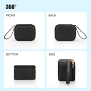 Mini Makeup Bag with Led Mirror, Small Makeup Bag with 3 Light Mode | Adjustable Brightness, Rechargeable, Portable Cosmetic Bag with Hands-Free Wrist Strap for Pool Parties, Work Touch-Ups