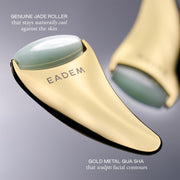 the Chisel, Gua Sha & Jade Facial Sculptor, Gua Sha Facial Tools for Your Skin Care Routine, Guasha Tool for Face, Jade Roller for Face, Luxury Jawline Sculptor